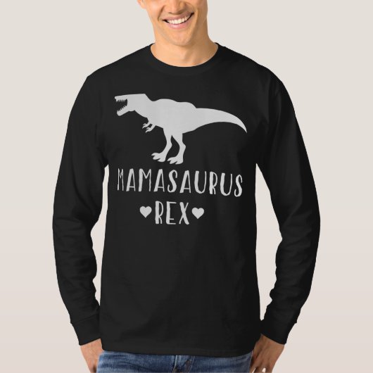 Mamasaurus Rex Muttertag Niedliche Mama T-Shirt (Vorderseite)