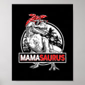 Mamasaurus T Rex Dinosaur Funny Mama Saurus Poster (Vorne)