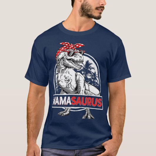 Mamasaurus T rex Dinosaur Funny Mama Saurus T-Shirt (Vorderseite)