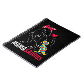 Mamasaurus T rex Dinosaur Kleidungsgeschenke. Funn Notizblock (Linke Seite)
