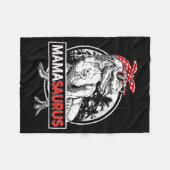 Mamasaurus T Rex Dinosaur Lustig Mama Saurus Fleecedecke (Vorderseite (Horizontal))