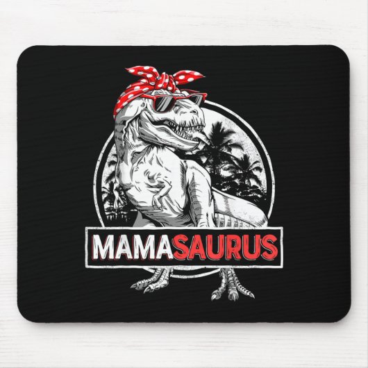 Mamasaurus T Rex Dinosaur Lustig Mama Saurus Mousepad (Vorne)