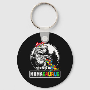 Mamasaurus T Rex Dinosaur Mama Saurus Autism Aware Schlüsselanhänger