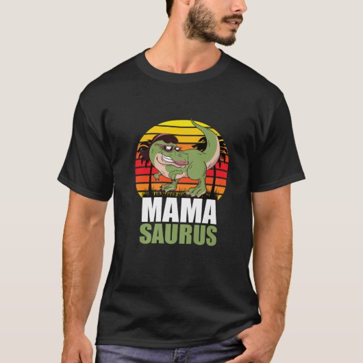 Mamasaurus T Rex Dinosaur Mama Saurus T-Shirt (Vorderseite)