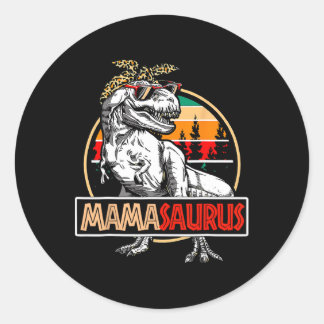 Mamasaurus T-rex Dinosaurier Mama Geschenke für Ma Runder Aufkleber