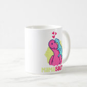 Mamasaurus T Rex Dinosaurier Mama Saurus Muttertag Kaffeetasse (VorderseiteRechts)