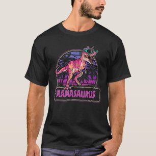 Mamasaurus T Rex Mama Saurus Women Dinosaur Family T-Shirt
