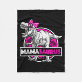 Mamasaurus T-rex Matching Funny Mother Saurus Dino Fleecedecke (Vorderseite)