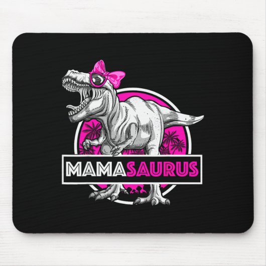 Mamasaurus T-Rex Passendes Lustiges Mutter Saurus Mousepad (Vorne)