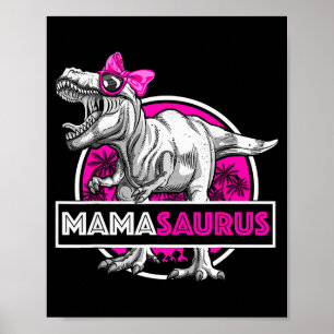 Mamasaurus T-Rex Passendes Lustiges Mutter Saurus Poster