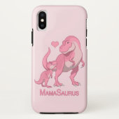 MamaSaurus T-Rex und Baby-Dinosaurier Case-Mate iPhone Hülle (Rückseite)
