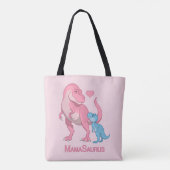 MamaSaurus T-Rex und Baby-Dinosaurier Tasche (Rückseite)
