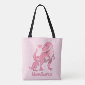 MamaSaurus T-Rex und Baby-Dinosaurier Tasche (Rückseite)