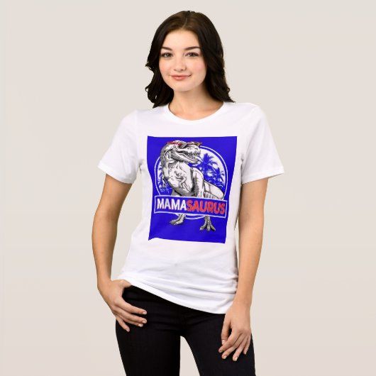 Mamasaurus  Tri-Blend shirt (Vorderseite voll)