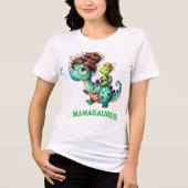 Mamasaurus Tri-Blend Shirt (Vorderseite)