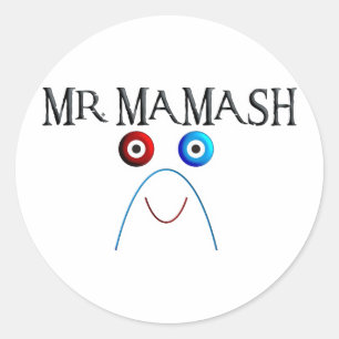 Mamash Runder Aufkleber
