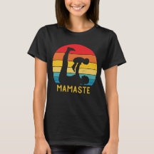 Mamaste Funny Yoga Mama Meditation Geschenk für Mü