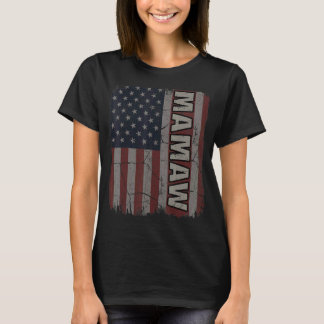 Mamaw American Flag Vintag Mother's Day 4. Ju T-Shirt