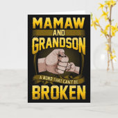 Mamaw And Grandson A Bond That Can't Be Broken Shi Karte (Gelbe Blume)