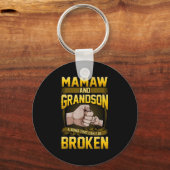 Mamaw And Grandson A Bond That Can't Be Broken Shi Schlüsselanhänger (Vorderseite)