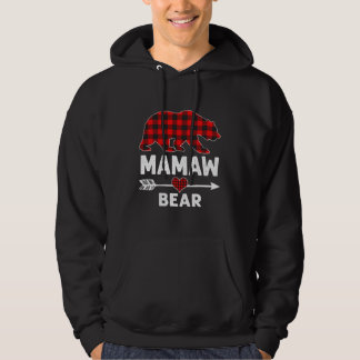 Mamaw Bear Christmas Pajama Red Kariert Buffalo Fa Hoodie