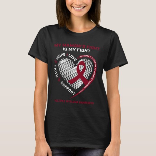 Mamaw bekämpft das multiple Myelom T-Shirt (Vorderseite)