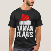 Mamaw Claus Christmas Family Matching Pajama Santa T-Shirt (Vorderseite)