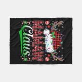 Mamaw Claus Christmas Lights Matching Family Xmas  Fleecedecke (Vorderseite (Horizontal))