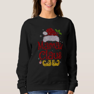 Mamaw Claus Christmas Pajama Familie Matching Xmas Sweatshirt