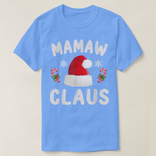 Mamaw Claus Christmas Pajama Familie Matching Xmas T-Shirt (Design vorne)
