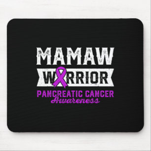 Mamaw eines Krieger-Bauchspeicheldrüse-Lila-Band-S Mousepad