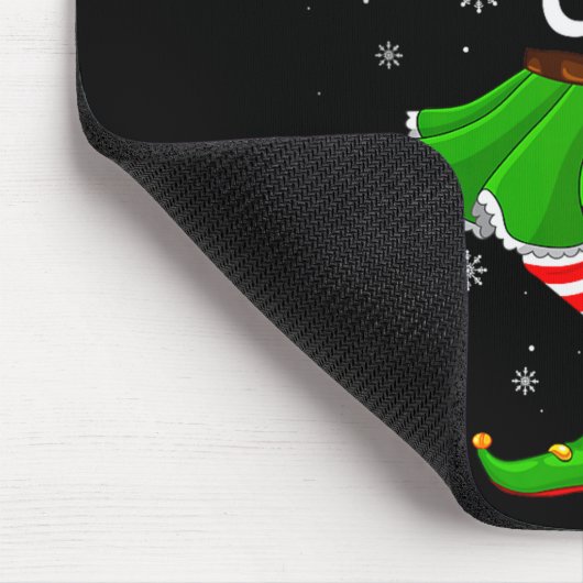 Mamaw Elf Christmas Family Girls Women Elf Squad X Mousepad (Ecke)