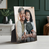 Mamaw & Grandchild Script Name Foto Keepake Fotoplatte