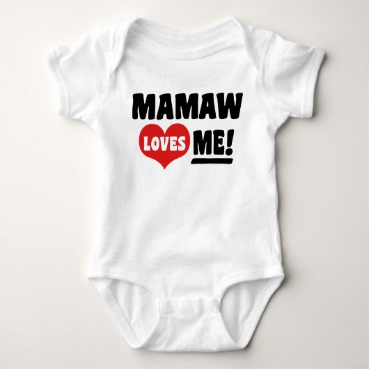 Mamaw Liebe Baby Strampler (Vorderseite)