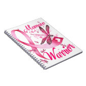 Mamaw of a Warrior Dragonfly Brustkrebs Notizblock (Rechte Seite)