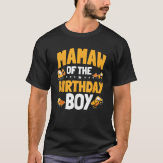 Mamaw of the Birthday Boy Construction Worker Bday T-Shirt