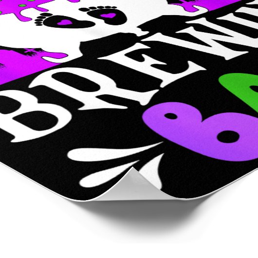 Mamaw Of The Brewing Baby Grandma To Be Halloween Poster (Ecke)