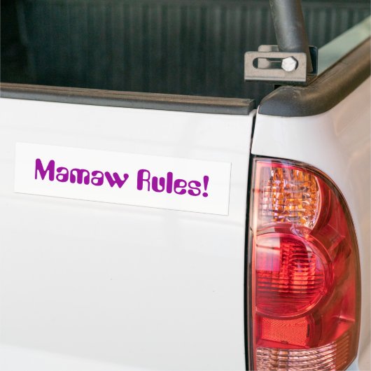 "Mamaw Regeln! "Autoaufkleber Autoaufkleber (Auf Lkw)