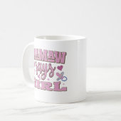 Mamaw sagt Girl Pregnancy Ankündigung Baby Party Kaffeetasse (Vorderseite Links)