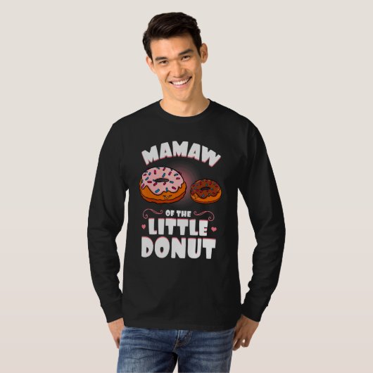 Mamaw vom kleinen Donut-Geschlecht offenbart Baby  T-Shirt (Vorne ganz)