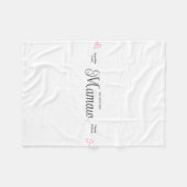 Mamaw We Liebe You Personalisiert Hearts Fleecedecke (Vorderseite (Horizontal))