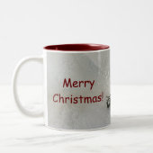 MaMaw Weihnachten - i-Liebe Sie Penguin Zweifarbige Tasse (Links)