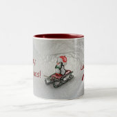 MaMaw Weihnachten - i-Liebe Sie Penguin Zweifarbige Tasse (Mittel)