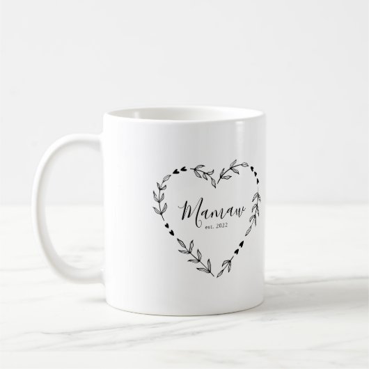 Mamaw Year Est. Kaffeetasse (Links)