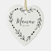 Mamaw Year Est. Weihnachtsschmuck Keramik (Rechts)