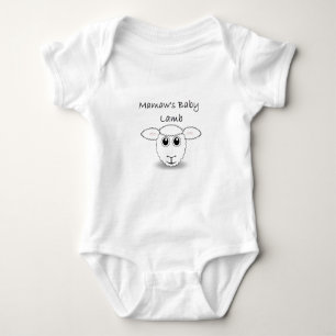 Mamaws Baby-Lamm Baby Strampler