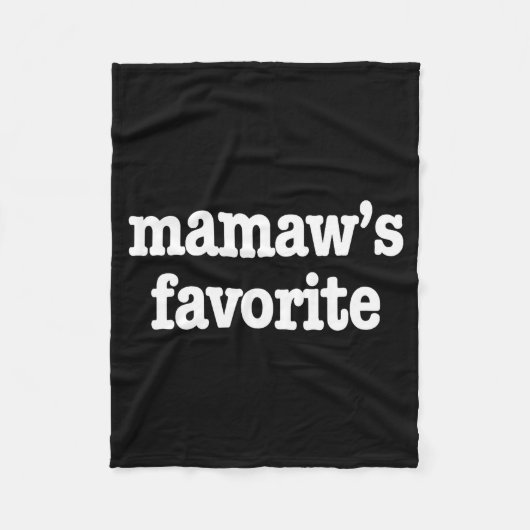 Mamaw's Favorite Funny Trendy Mother's Day Saying Fleecedecke (Vorderseite)
