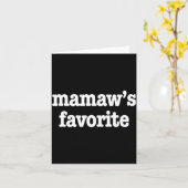 Mamaw's Favorite Funny Trendy Mother's Day Saying Karte (Gelbe Blume)