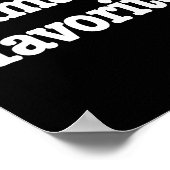 Mamaw's Favorite Funny Trendy Mother's Day Saying Poster (Ecke)