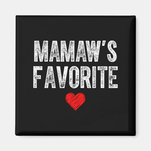 Mamaws Lieblings-Herz-Grafik zum Muttertag Magnet (Vorne)